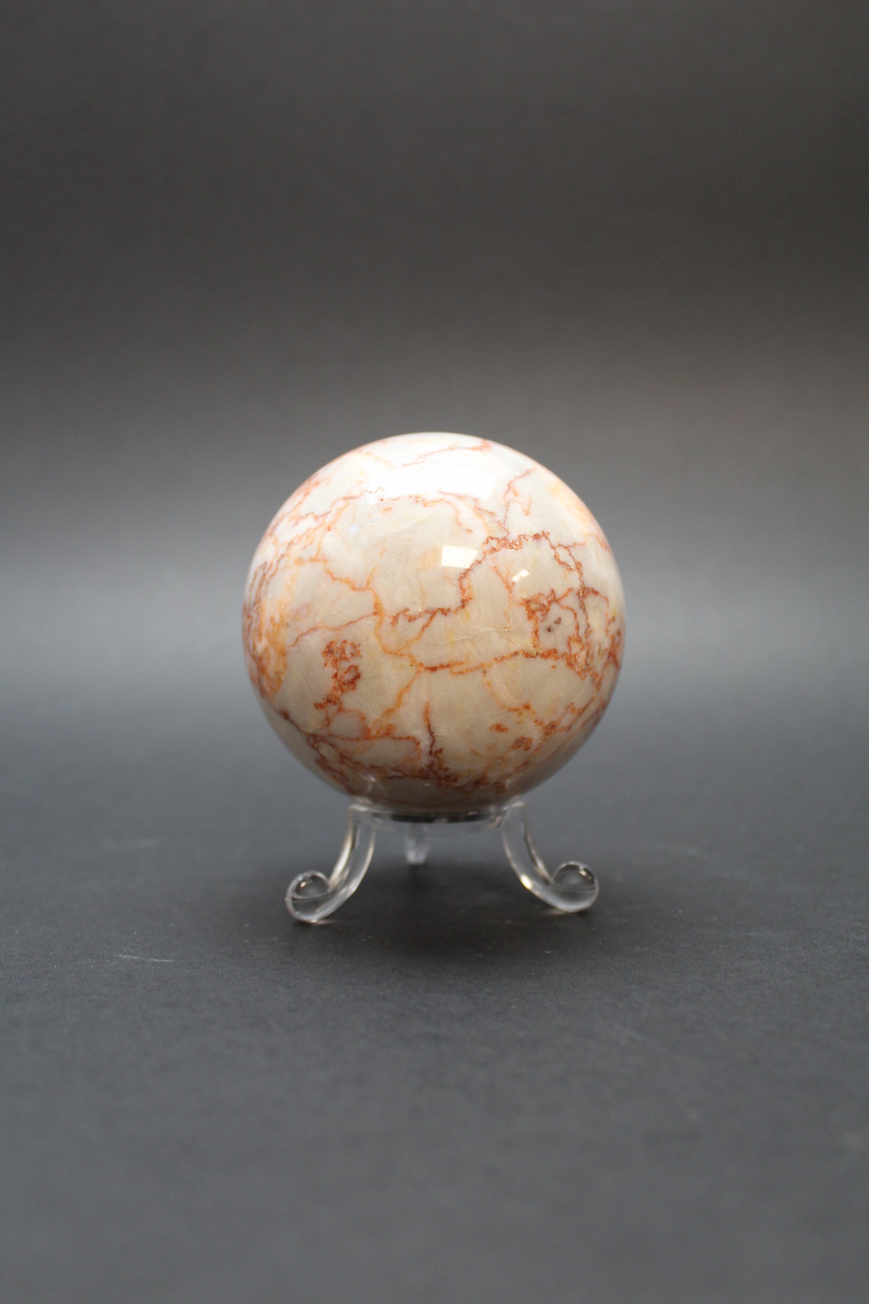 Red Marble Kugle - Nr. 8