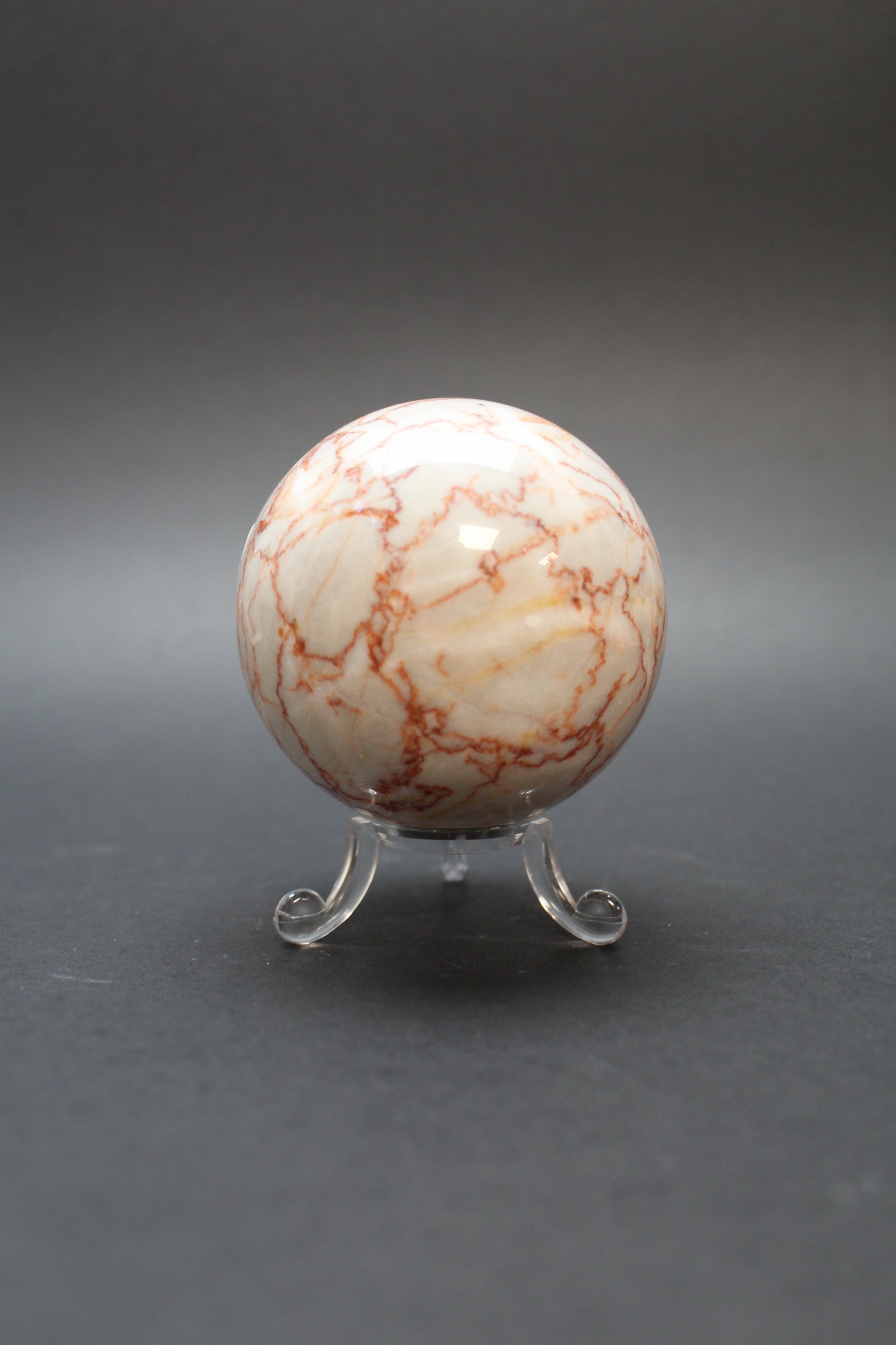 Red Marble Kugle - Nr. 9