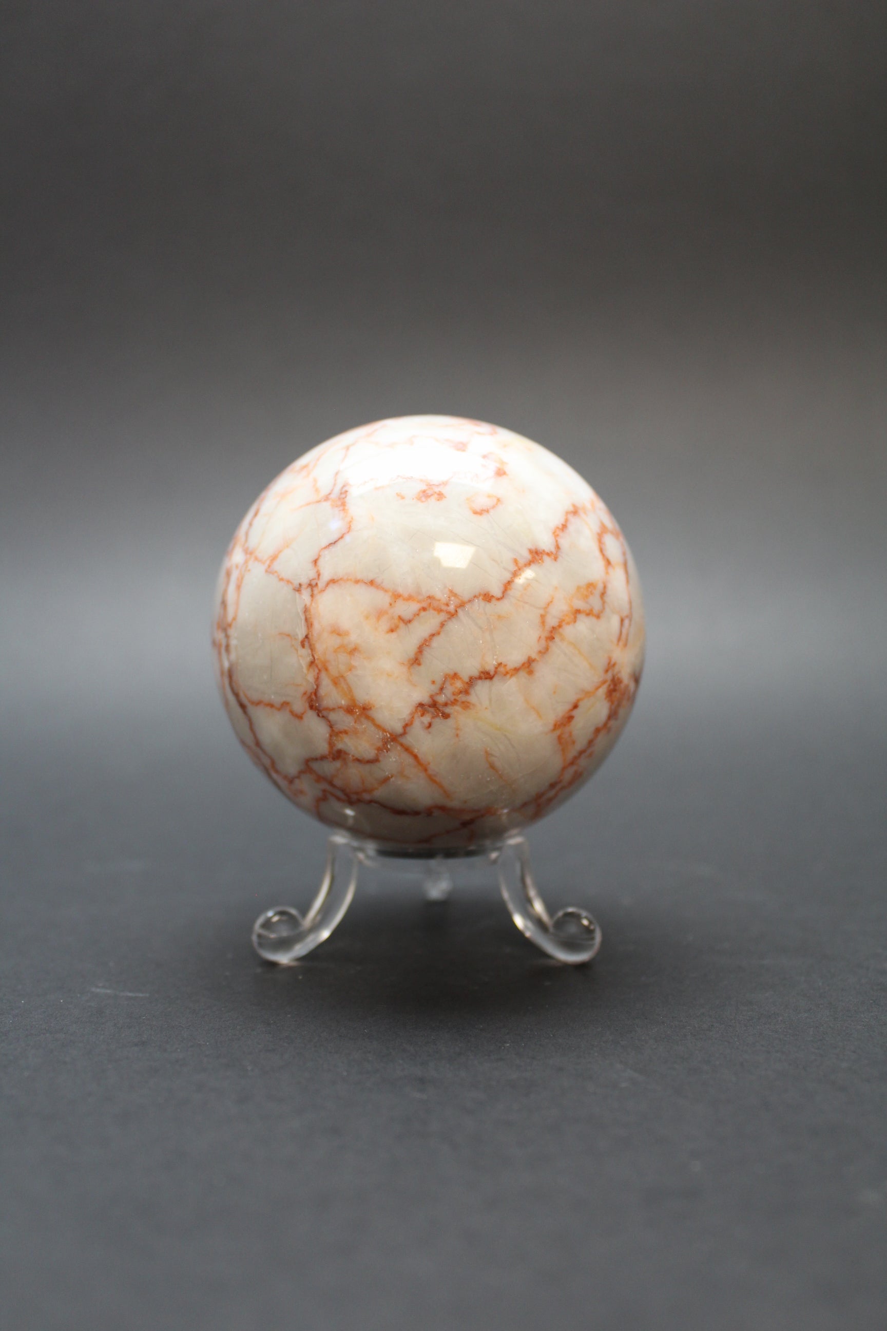 Red Marble Kugle - Nr. 10