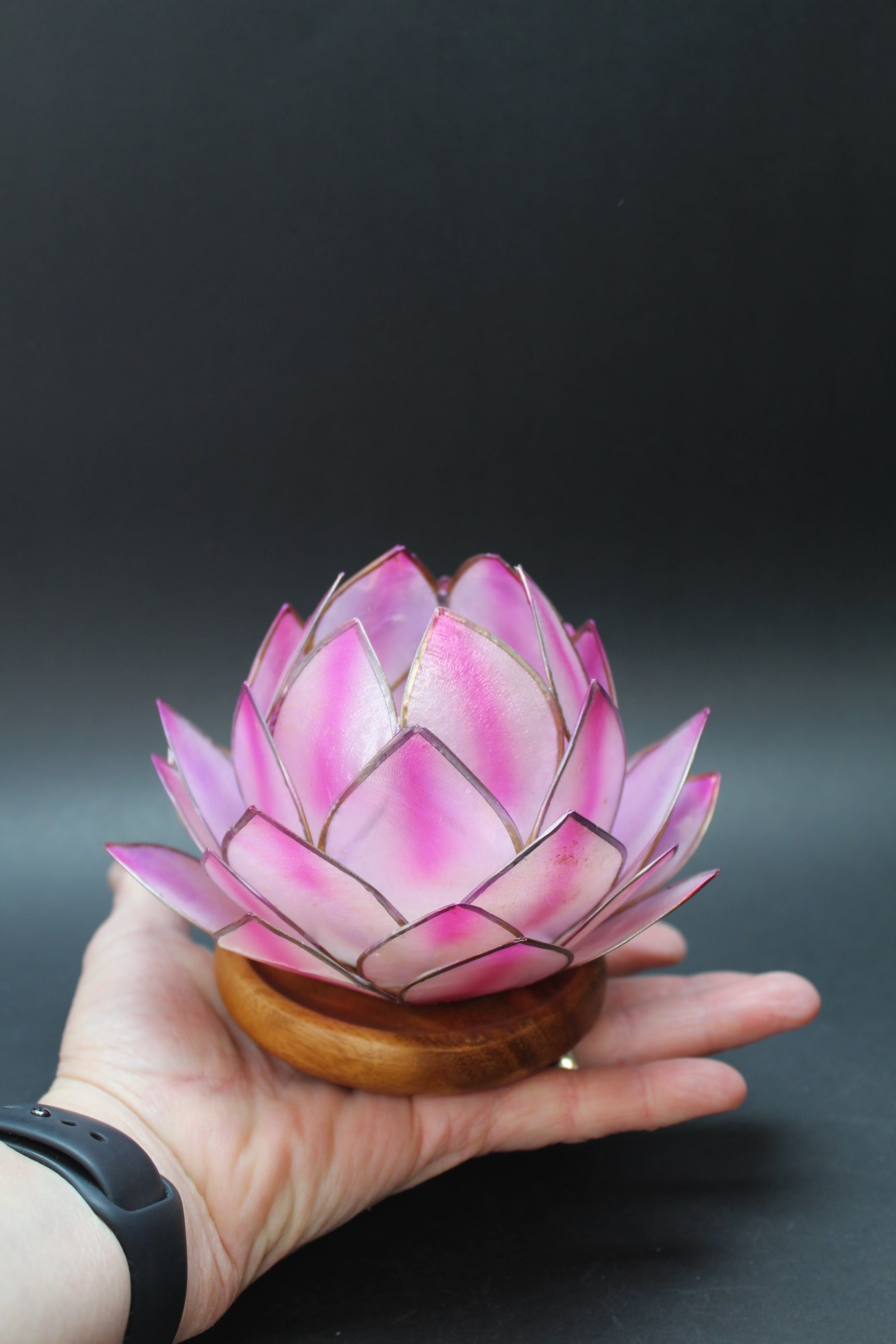 Lotus Fyrfadsstager Wood