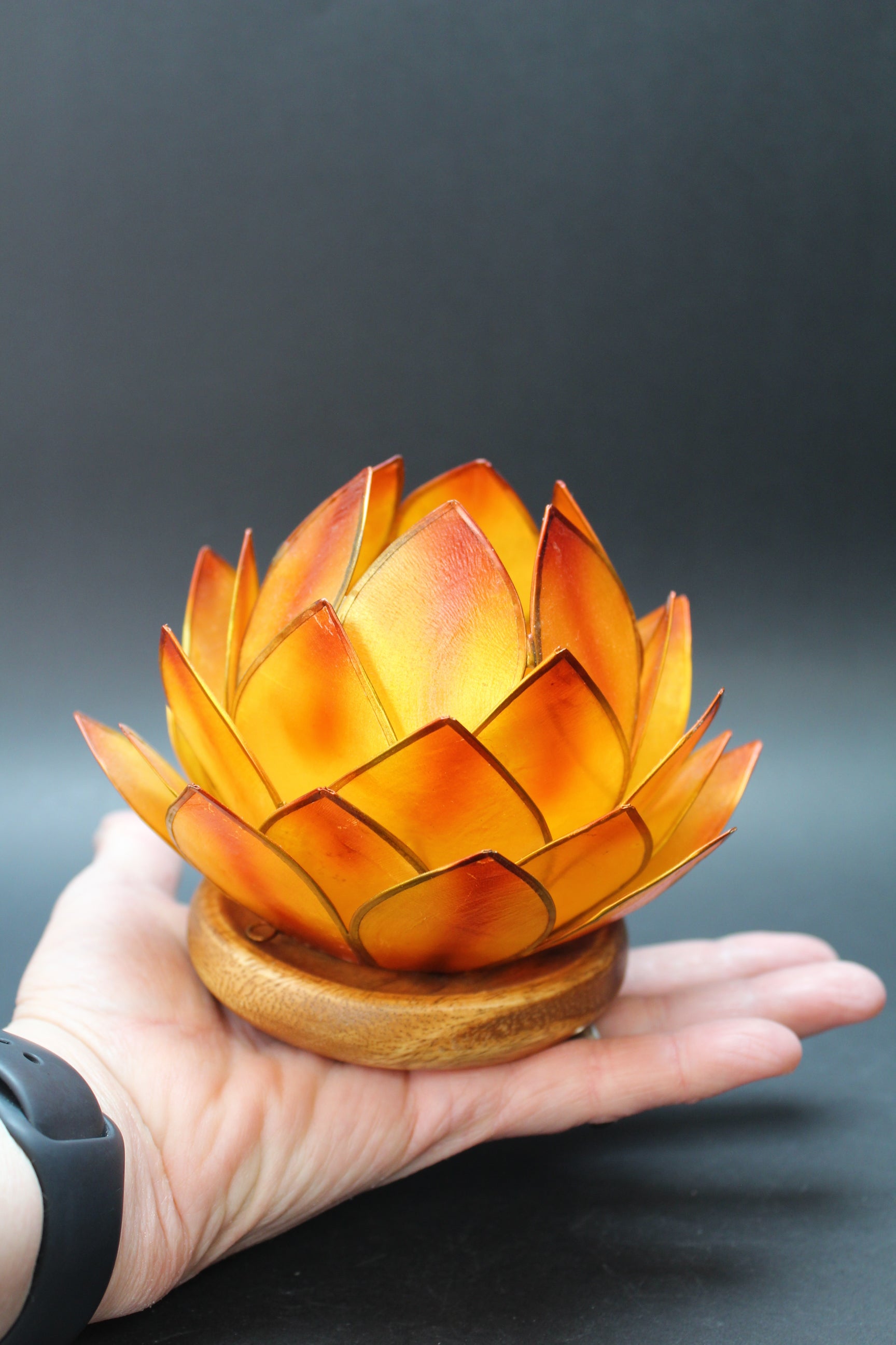 Lotus Fyrfadsstager Wood
