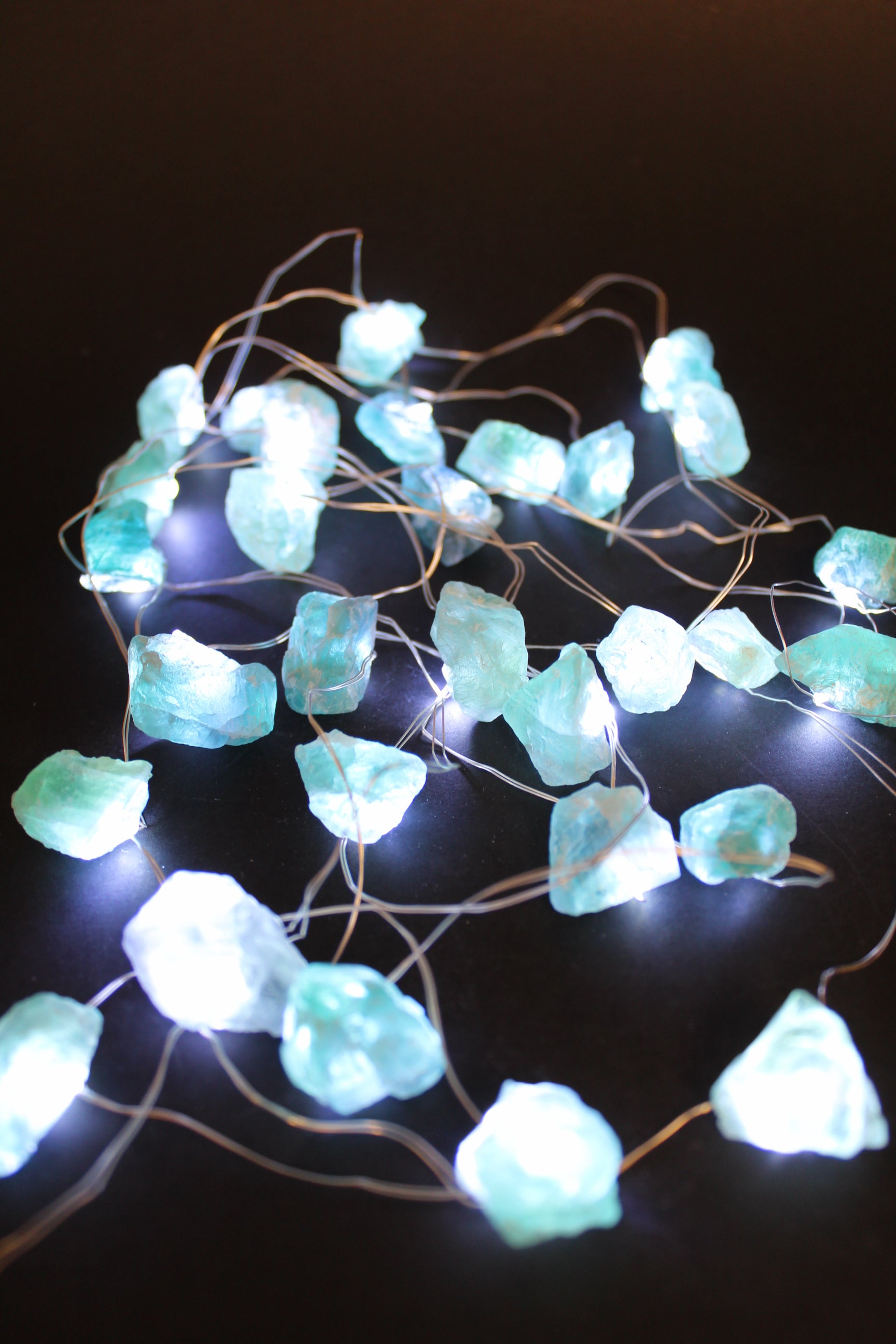 Grøn Fluorit Lyskæde