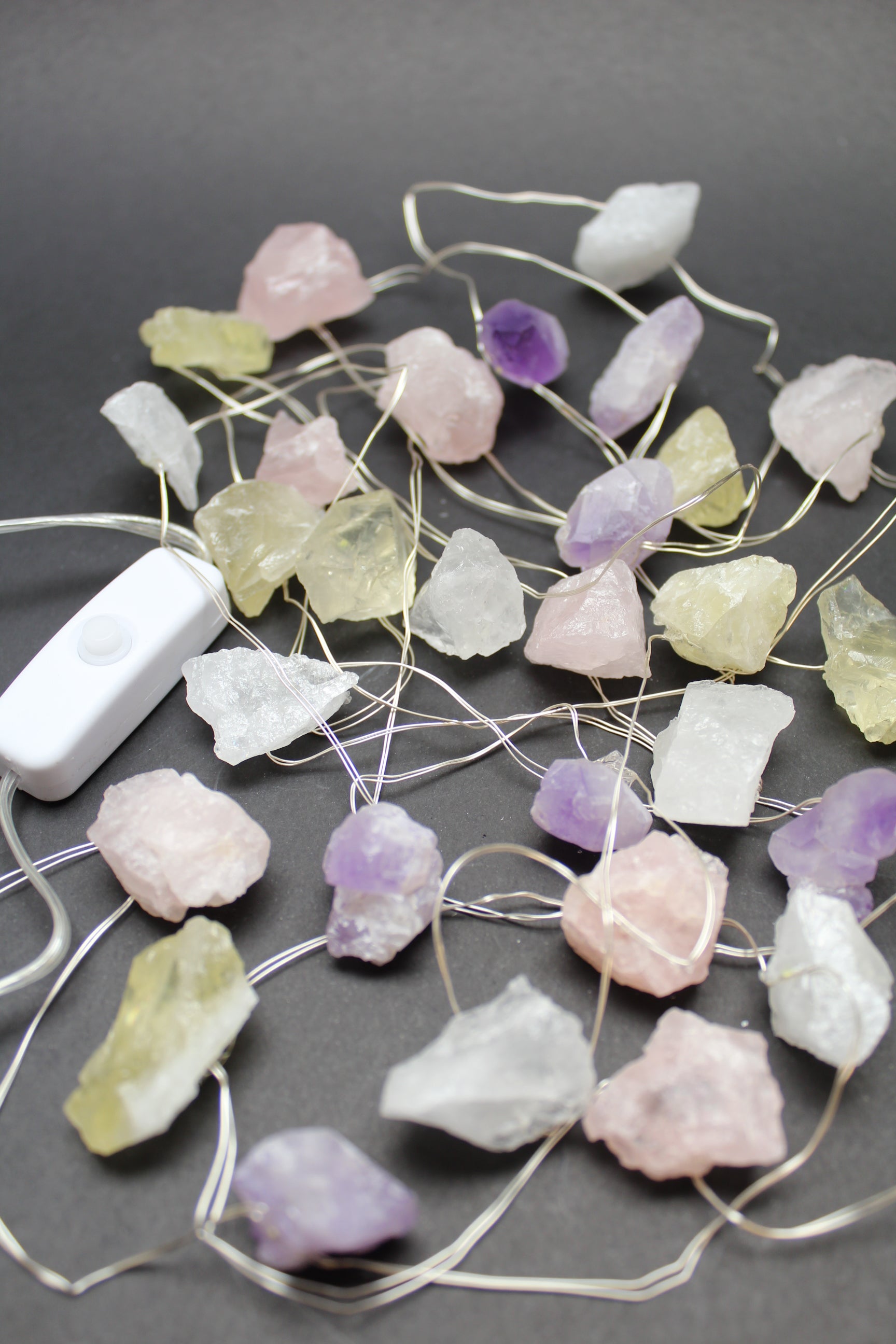 Regnbue Krystal Lyskæde