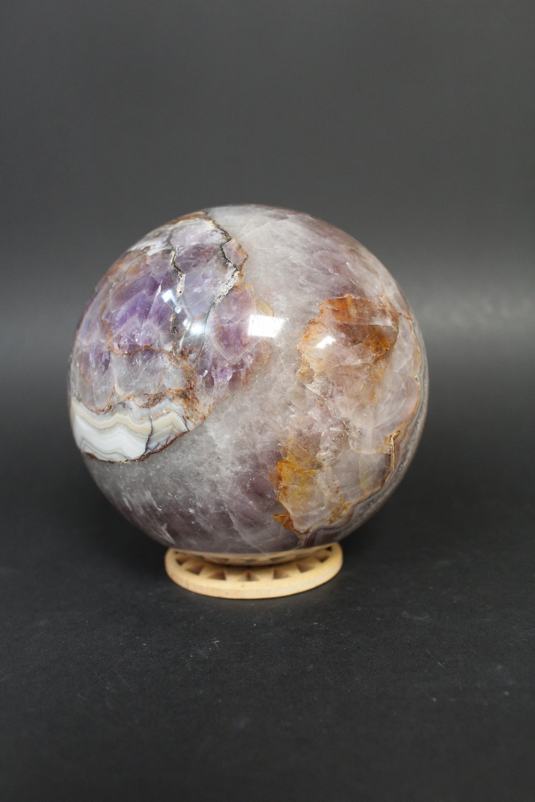 Ametyst Agat Kugle 2 kg