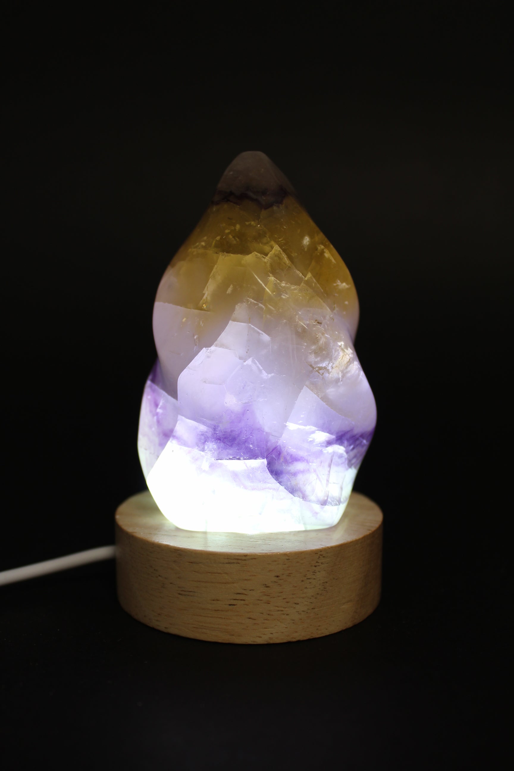 Fluorit Flamme - inkl. lysfod (USB)