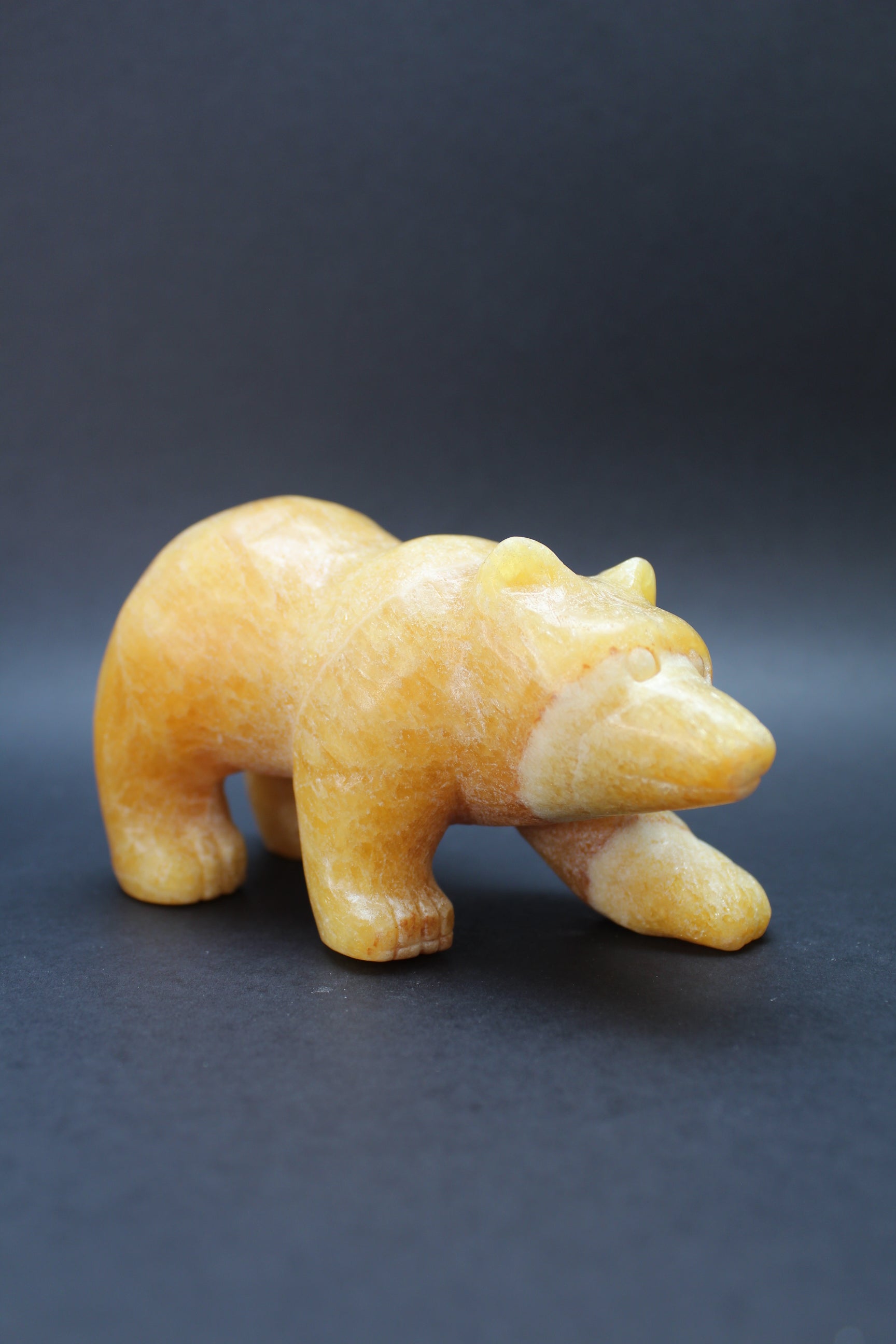 Orange Calcit Bjørn - 700g