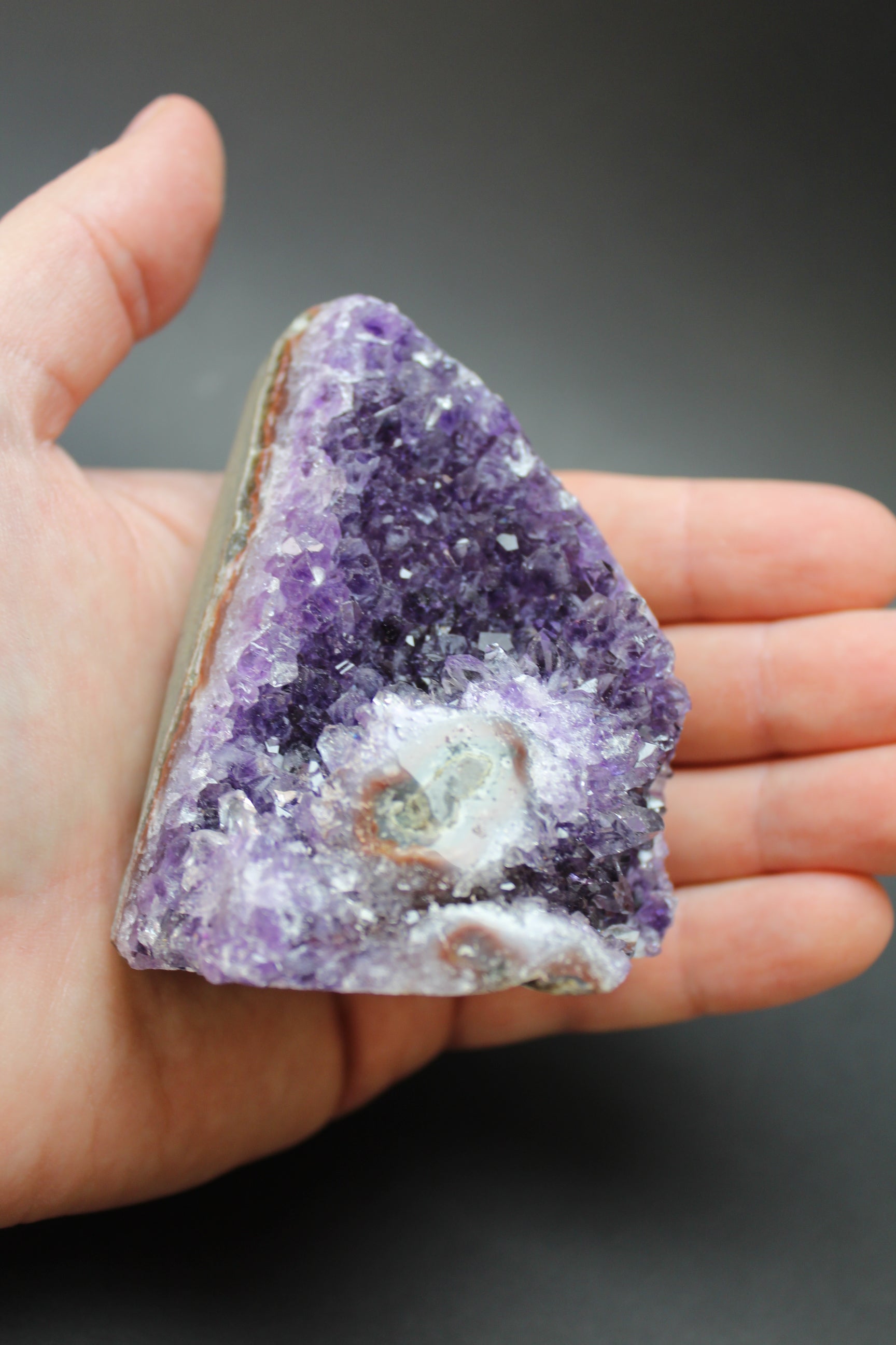 Ametyst Klynge - stående 8cm (Nr. 1)