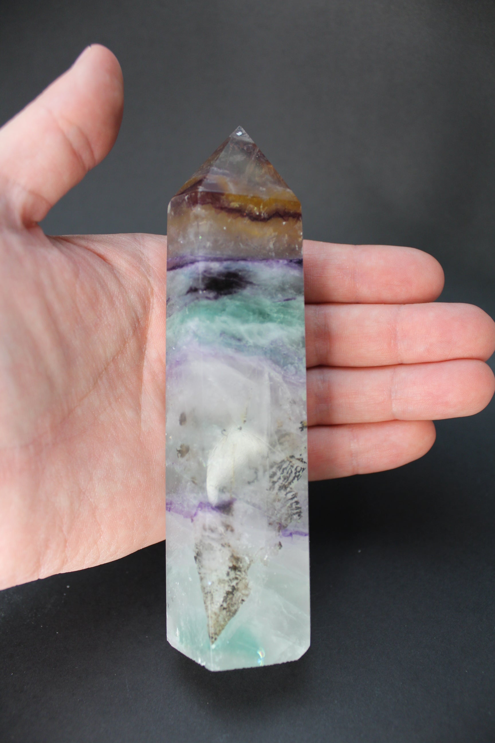 Fluorit Tårn - 14cm (Nr.7)