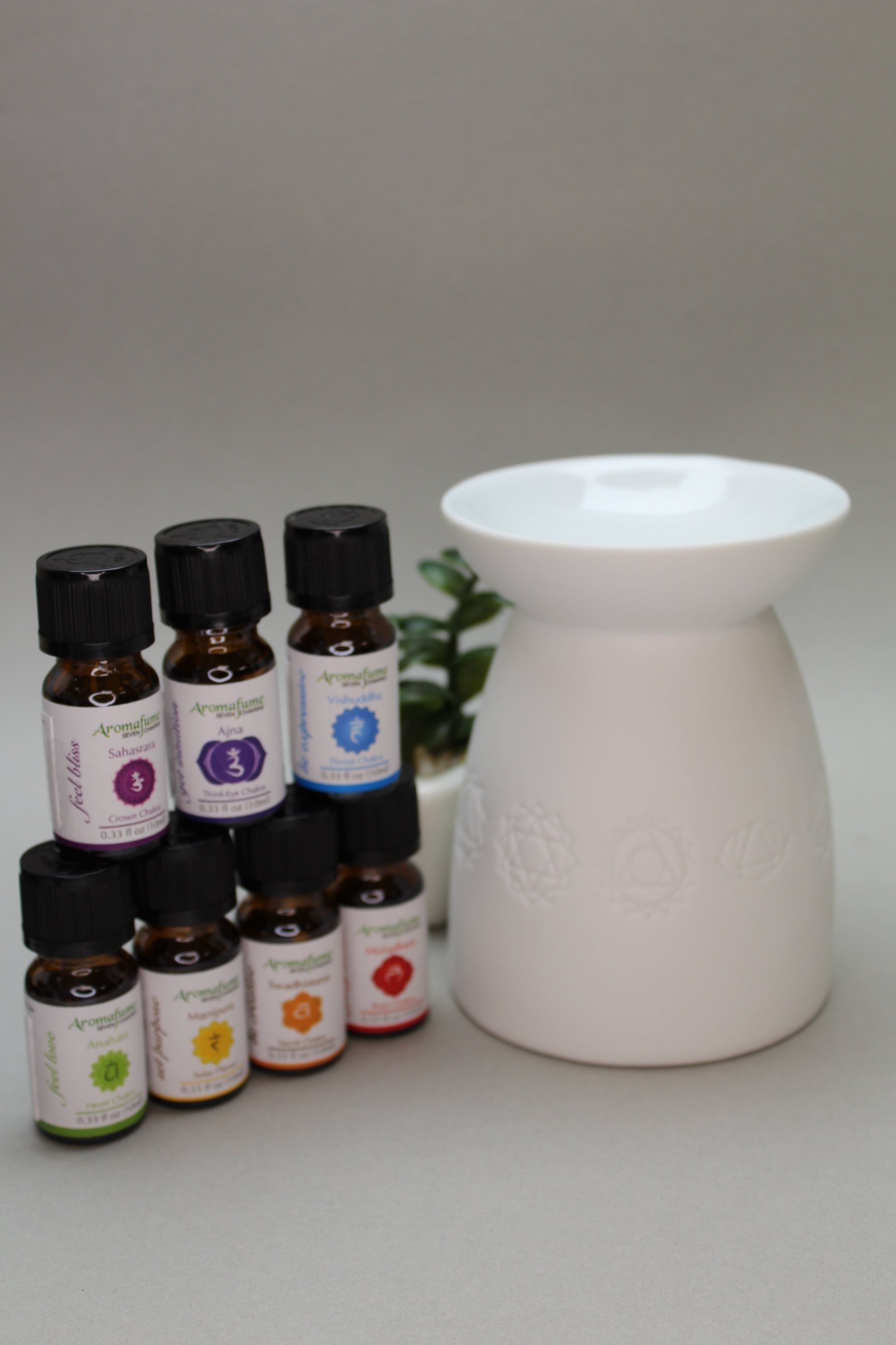 Burner med chakra symboler