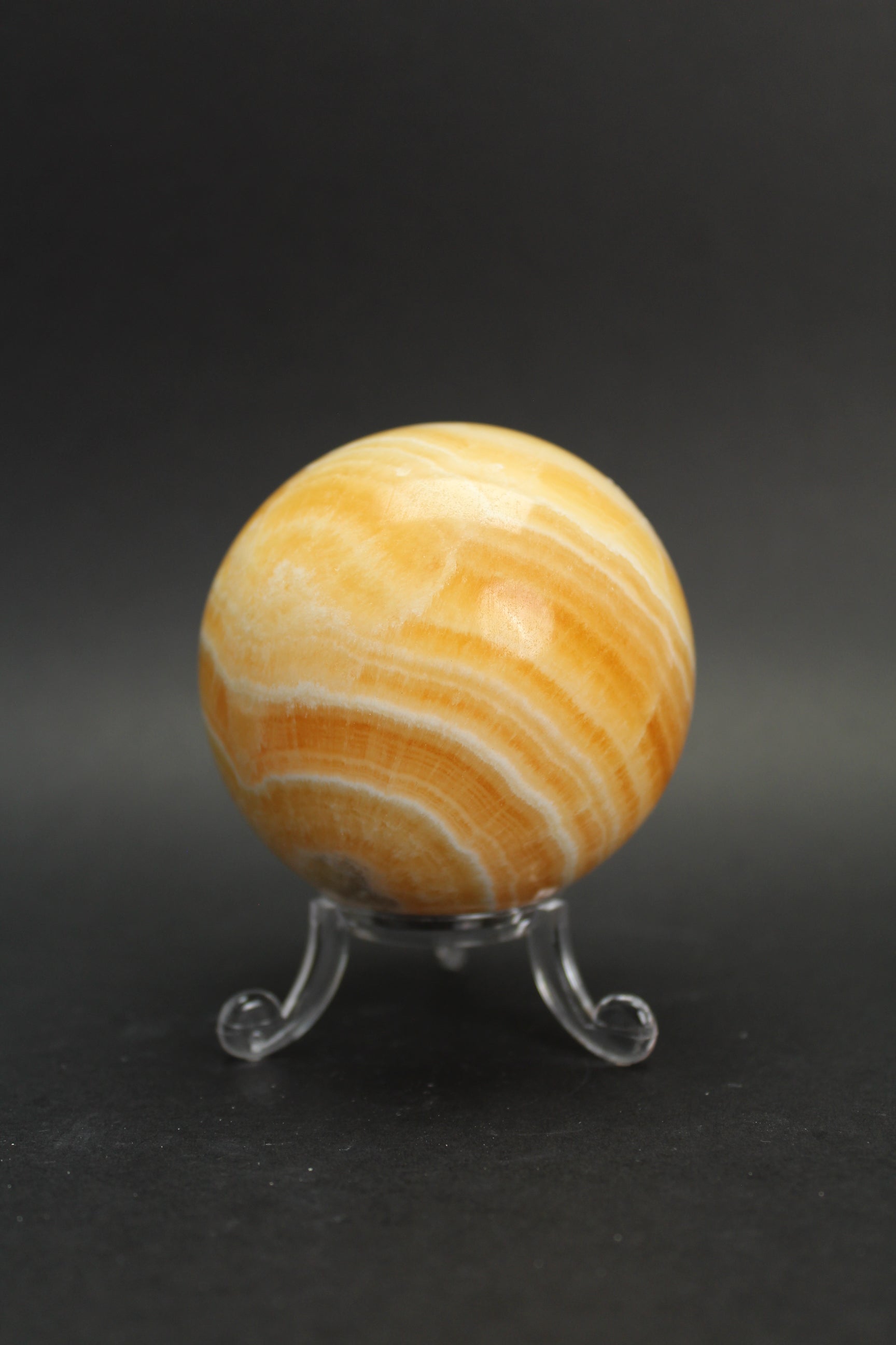 Orange Calcit Kugle - Nr. 9