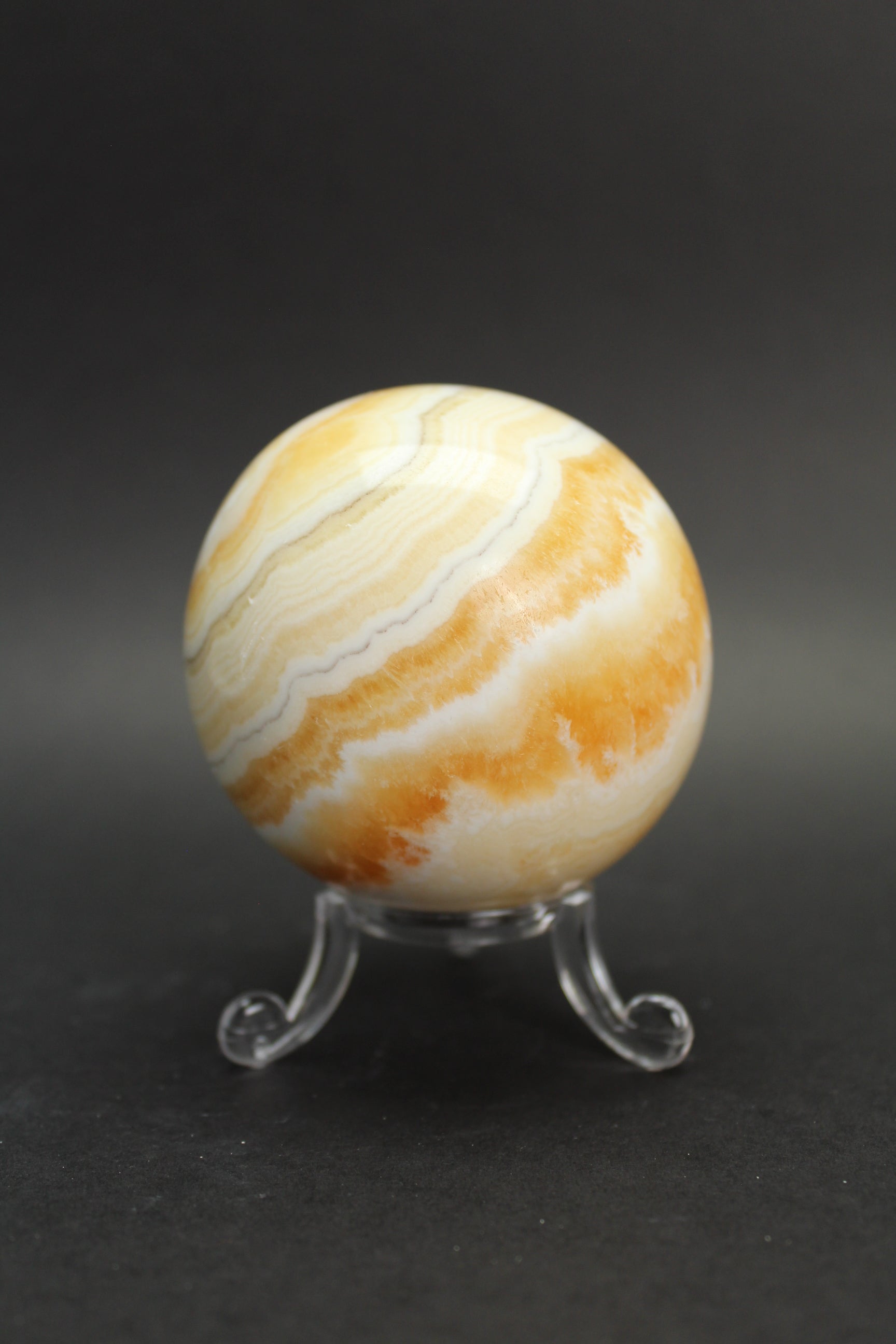 Orange Calcit Kugle - Nr. 11