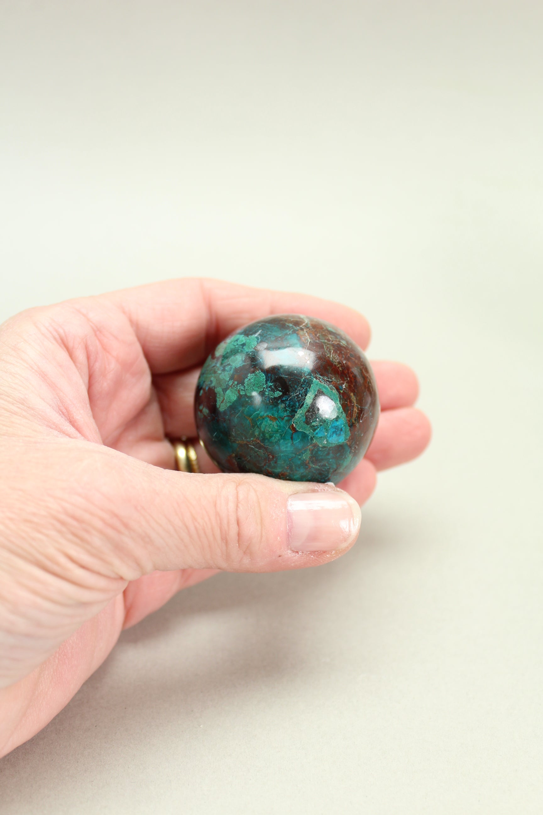 Chrysocolla kugle