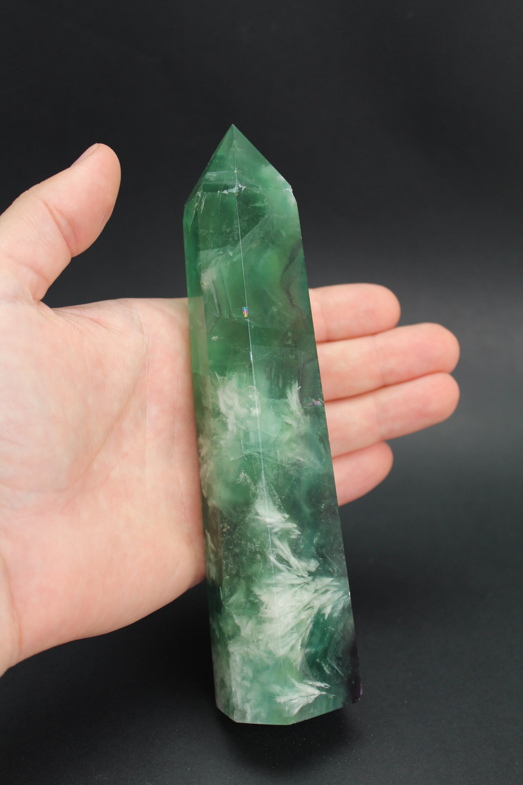 Fluorit Tårn - 17cm - 450g (Nr.14)