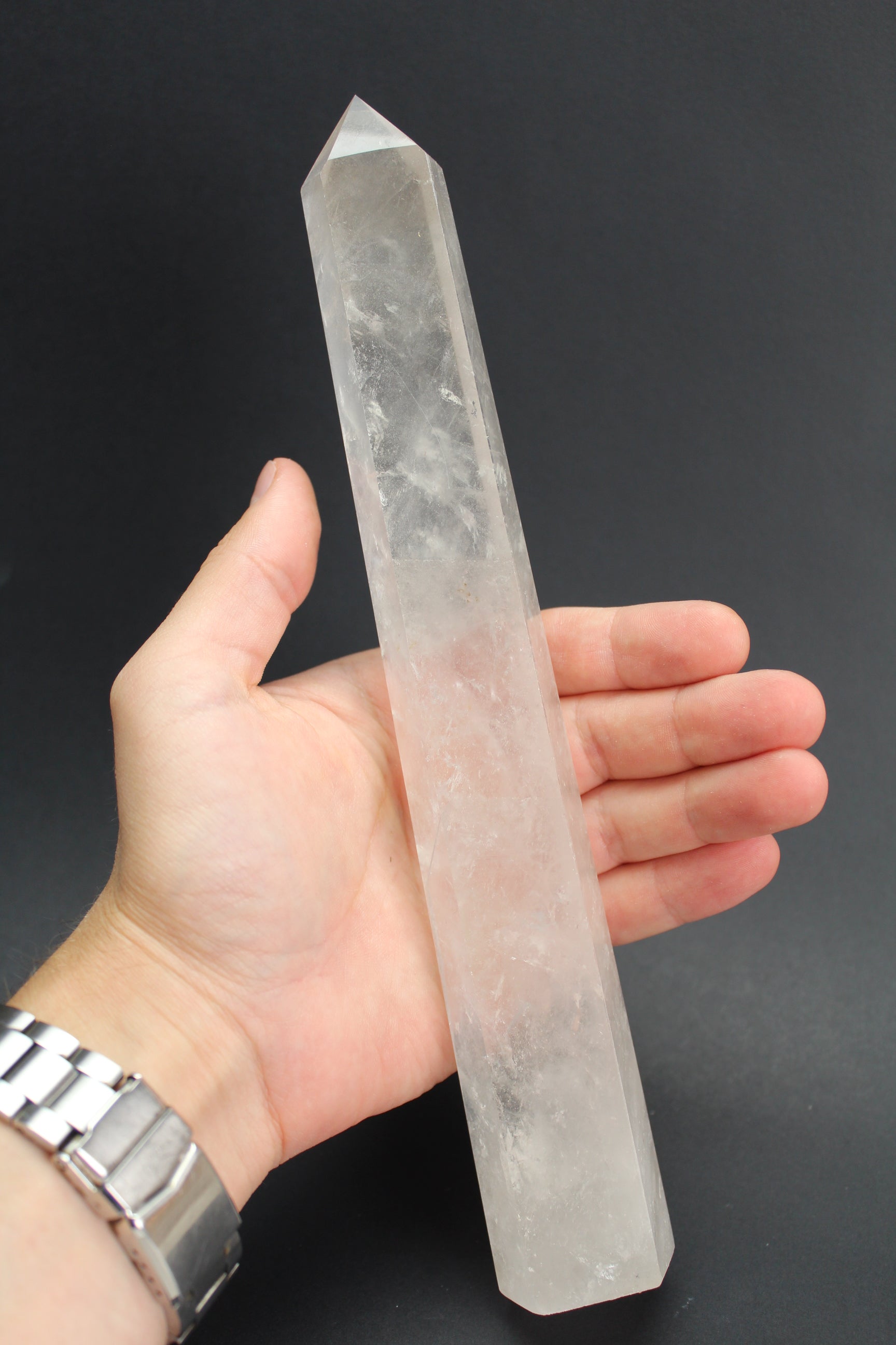 Bjergkrystal Tårn - 450g - 25cm (Nr. 8)