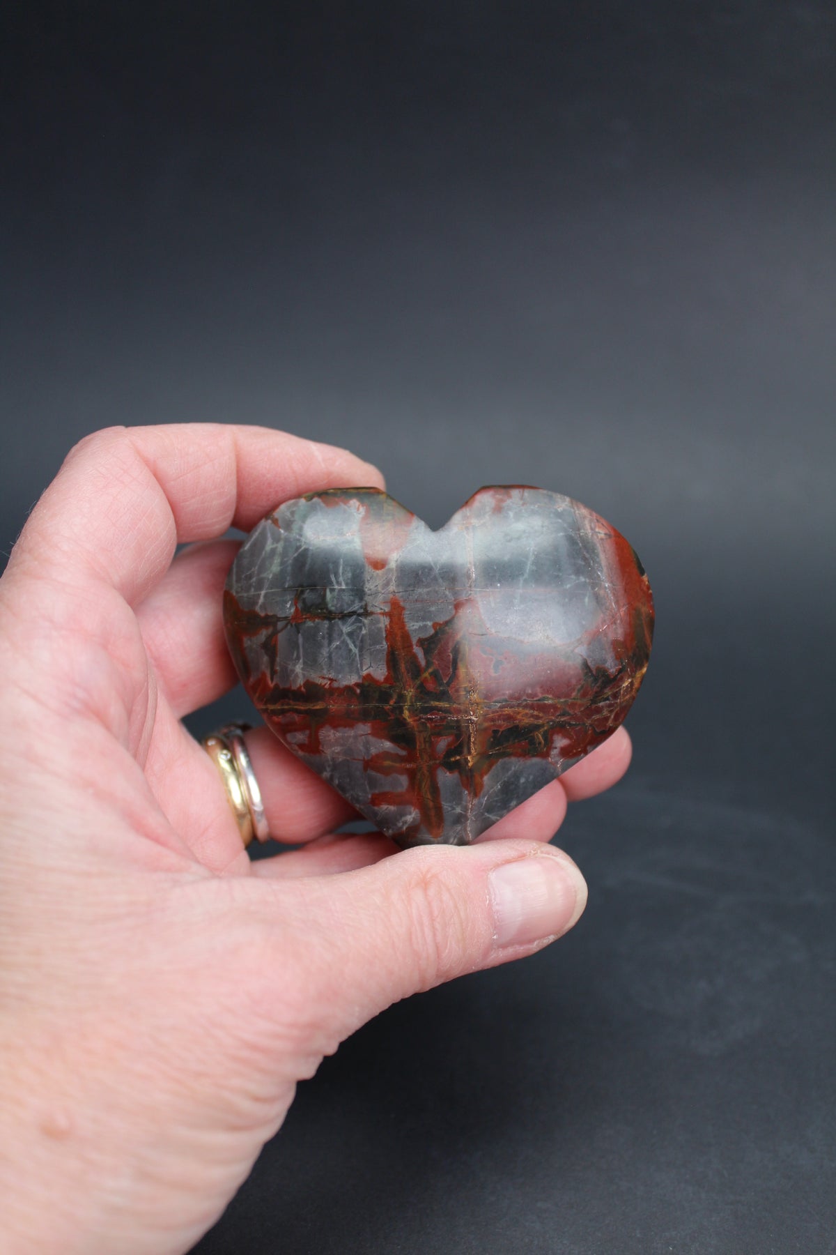 Creek Jasper Hjerte – UNIKA