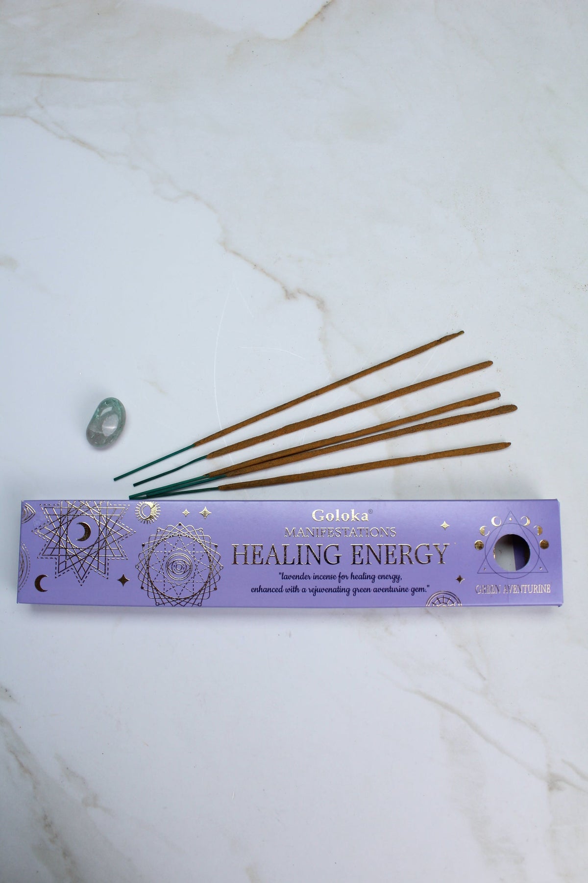 Healing Energy Røgelse med Grøn Aventurin