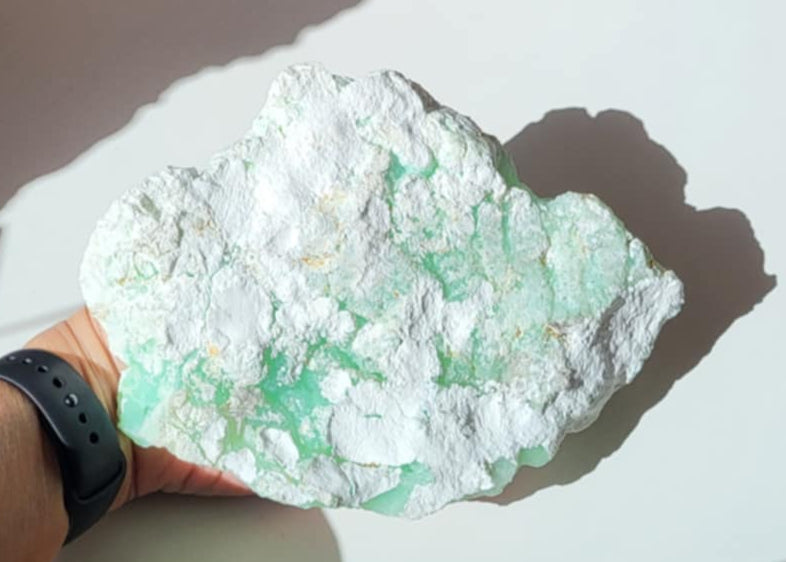 Chrysopras RÅ 800 gr. UNIKA