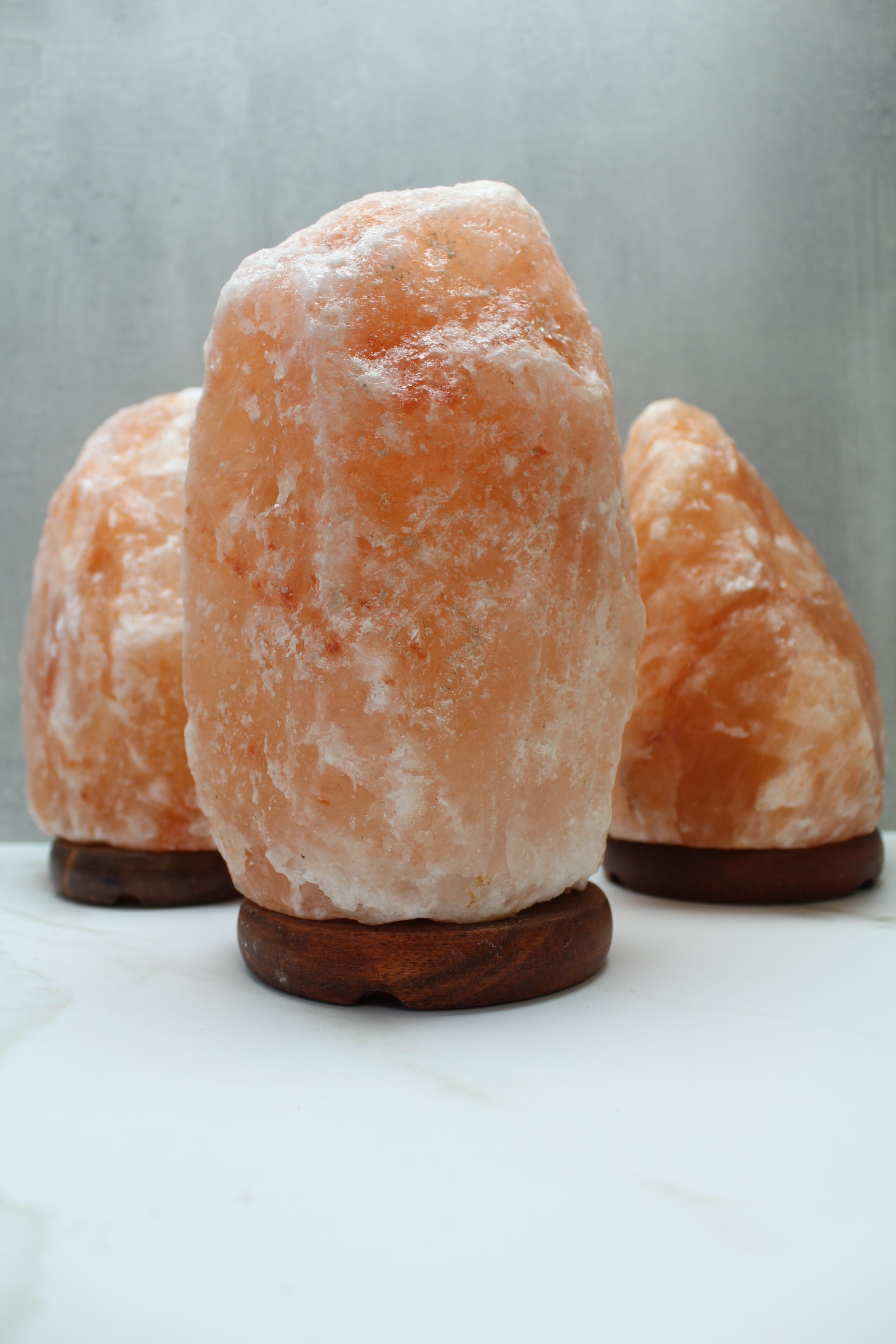Himalaya saltlamper i naturlig orange farve, 2–3 kg