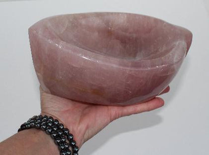Rosakvarts skål 2,5 kg