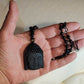 Buddha Halskæde Black Obsidian