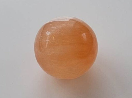 Selenit Orange Kugle