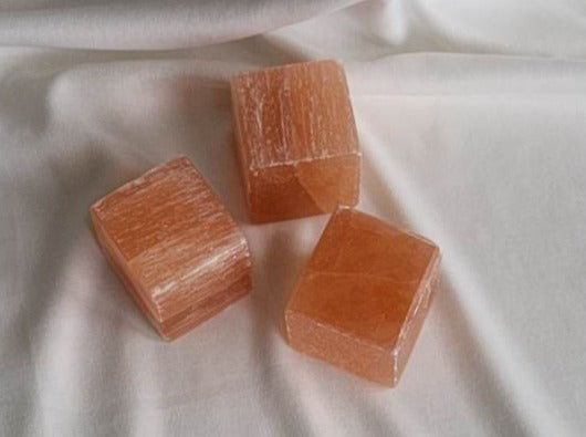 Orange Selenit Terning